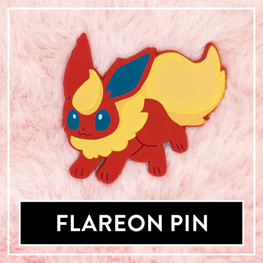 Flareon Enamel Pin - Myuna's Eeveelution Series