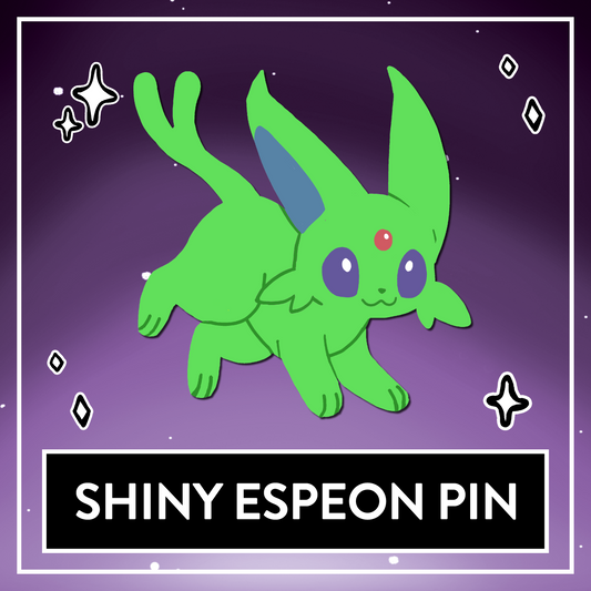 PREORDER Shiny Espeon Enamel Pin - Myuna's Eeveelution Series