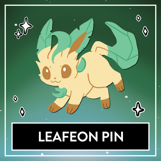 Leafeon Enamel Pin - Myuna's Eeveelution Series
