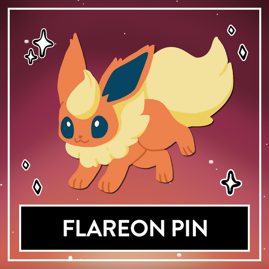 Flareon Enamel Pin - Myuna's Eeveelution Series