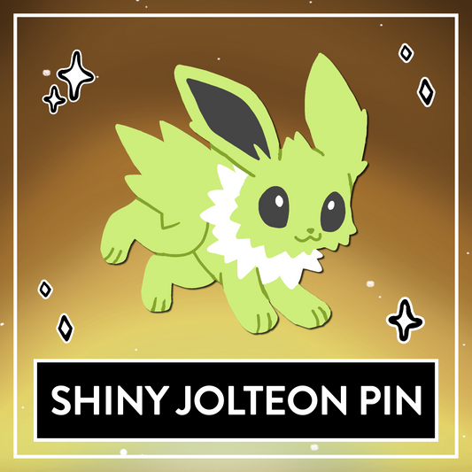PREORDER Shiny Jolteon Enamel Pin - Myuna's Eeveelution Series
