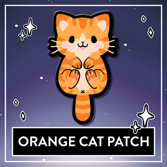 Orange Cat Plush Patch