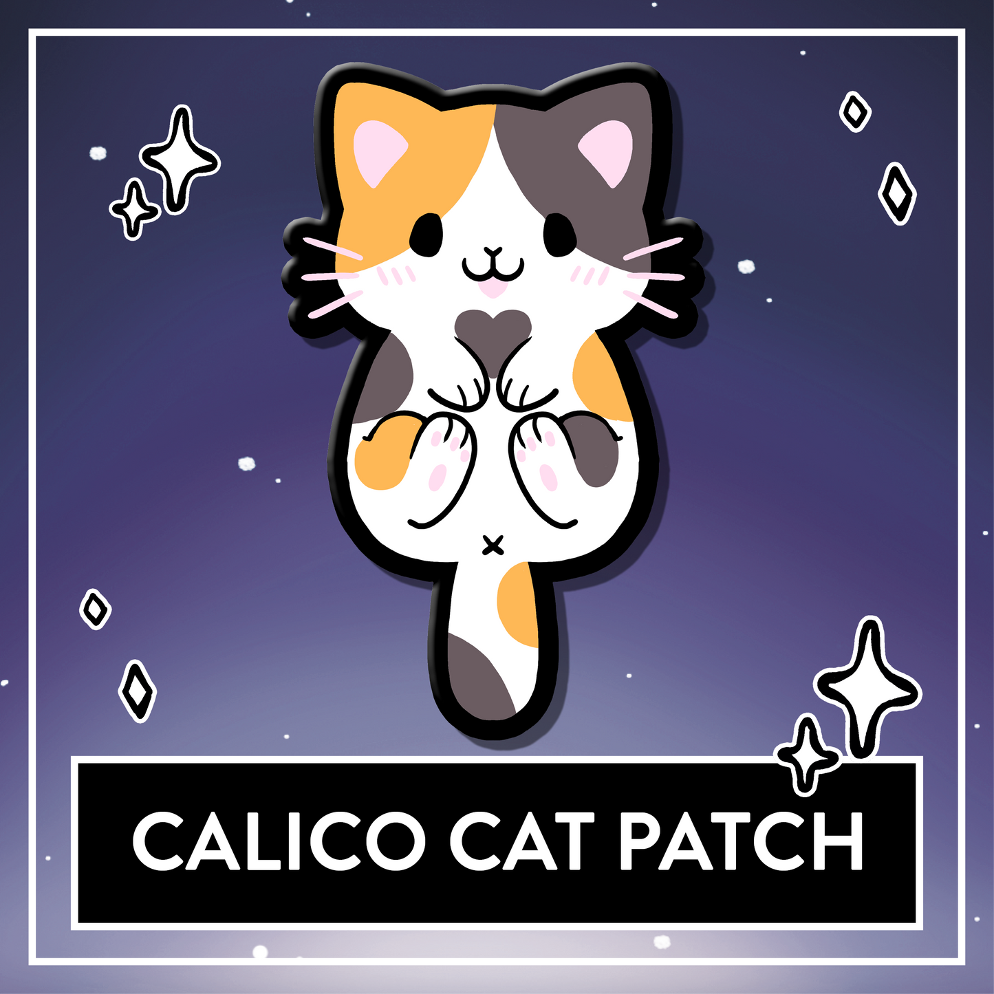 Calico Cat Plush Patch