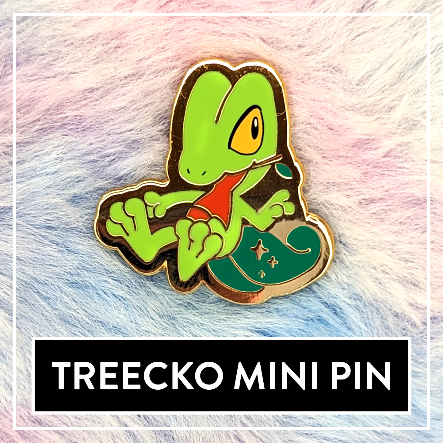 Treecko Mini Starter Hard Enamel Pin