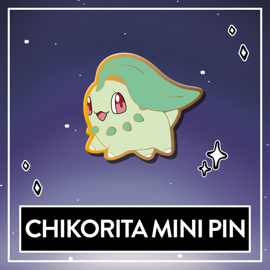 Chikorita Mini Starter Hard Enamel Pin