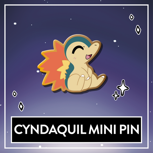 Cyndaquil Mini Starter Hard Enamel Pin