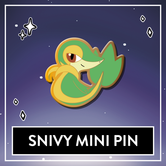Snivy Mini Starter Hard Enamel Pin