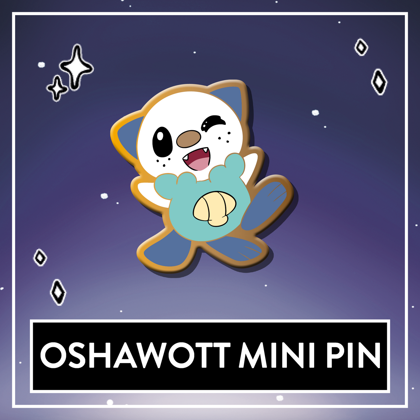Oshawott Mini Starter Hard Enamel Pin