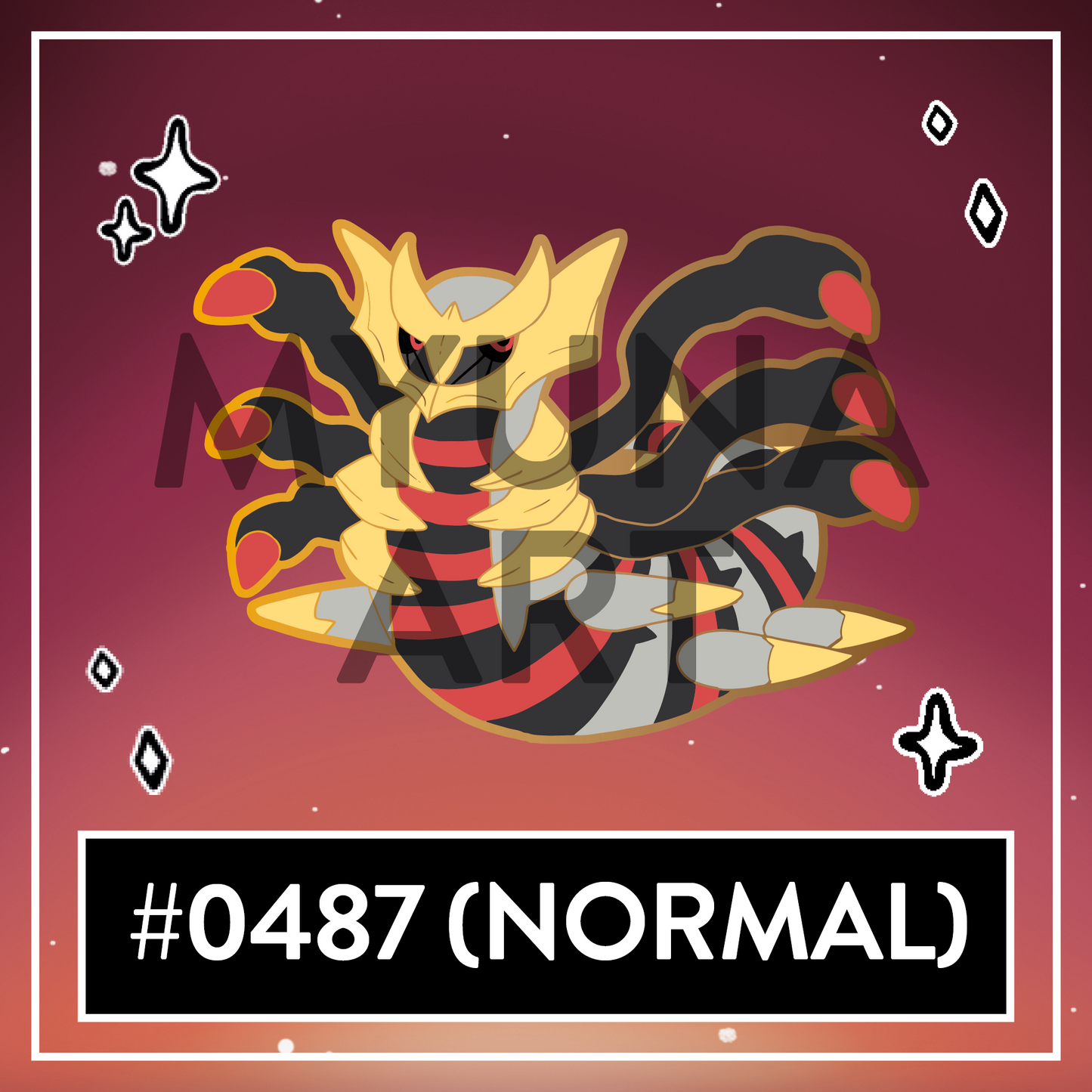 #0487 Legendary Nightmare Origin Forme XXL Hard Enamel Pin – May 2025 Patreon PinClub Pin