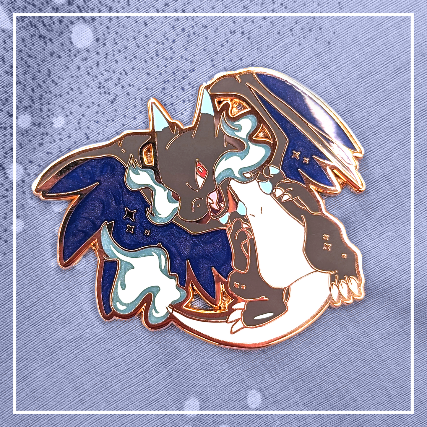 Mega Charizard X Hard Enamel Pin