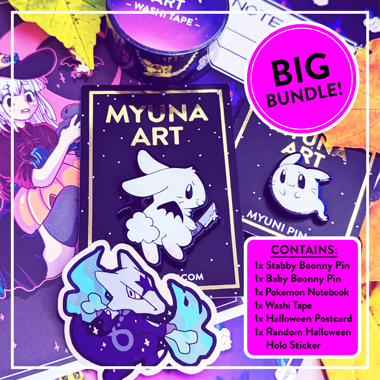 HALLOWEEN SPECIAL - Pin & Stationery Bundles BIG & SMALL