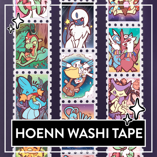 Stamp Washi Tape "Greetings from Hoenn"