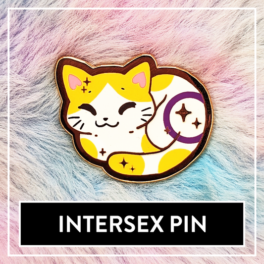 Paws'n'Pride Intersex enamel pin