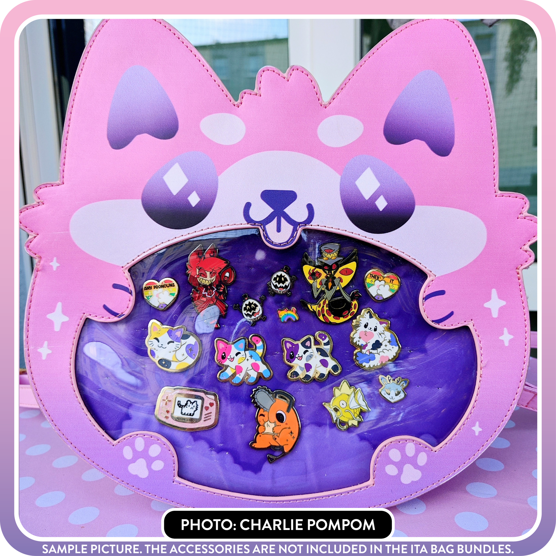 Tamburins タンバリンズ　Pink Bag カバン　Puppy bag Puppy Bag for tamburinsofficial