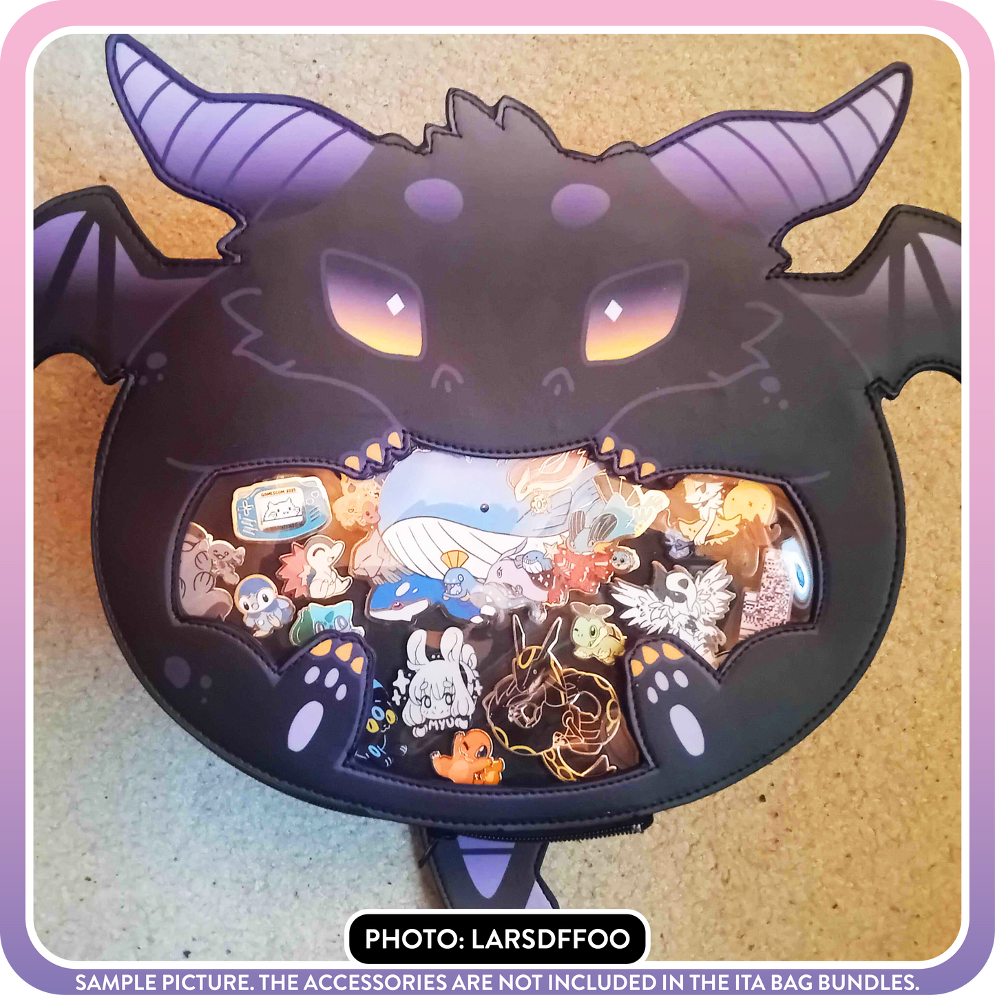 Kawaii Kompanions Ita Bag Bundle Black Dragon