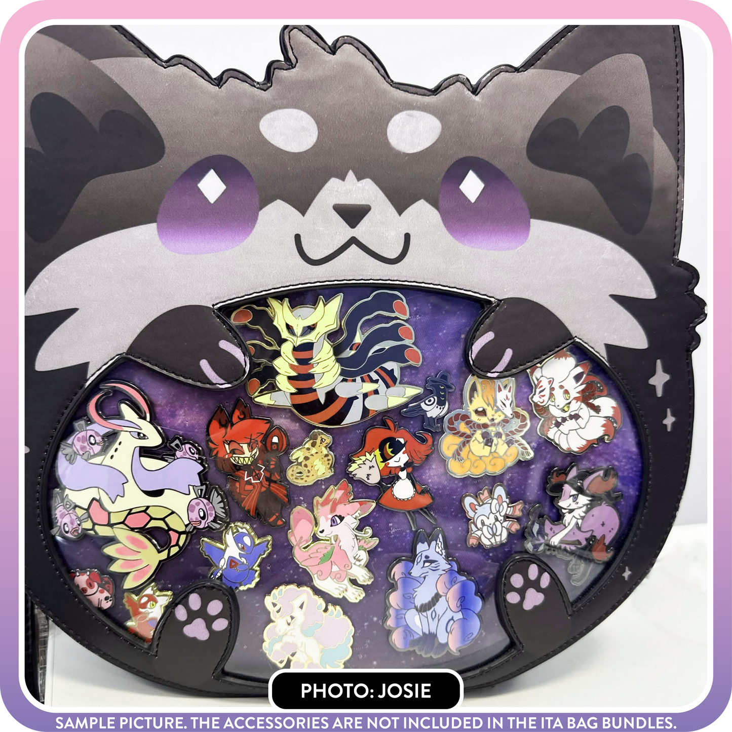 Ghost Kitsune Pin - May 2025 Patreon PinClub OC Original Art Pin