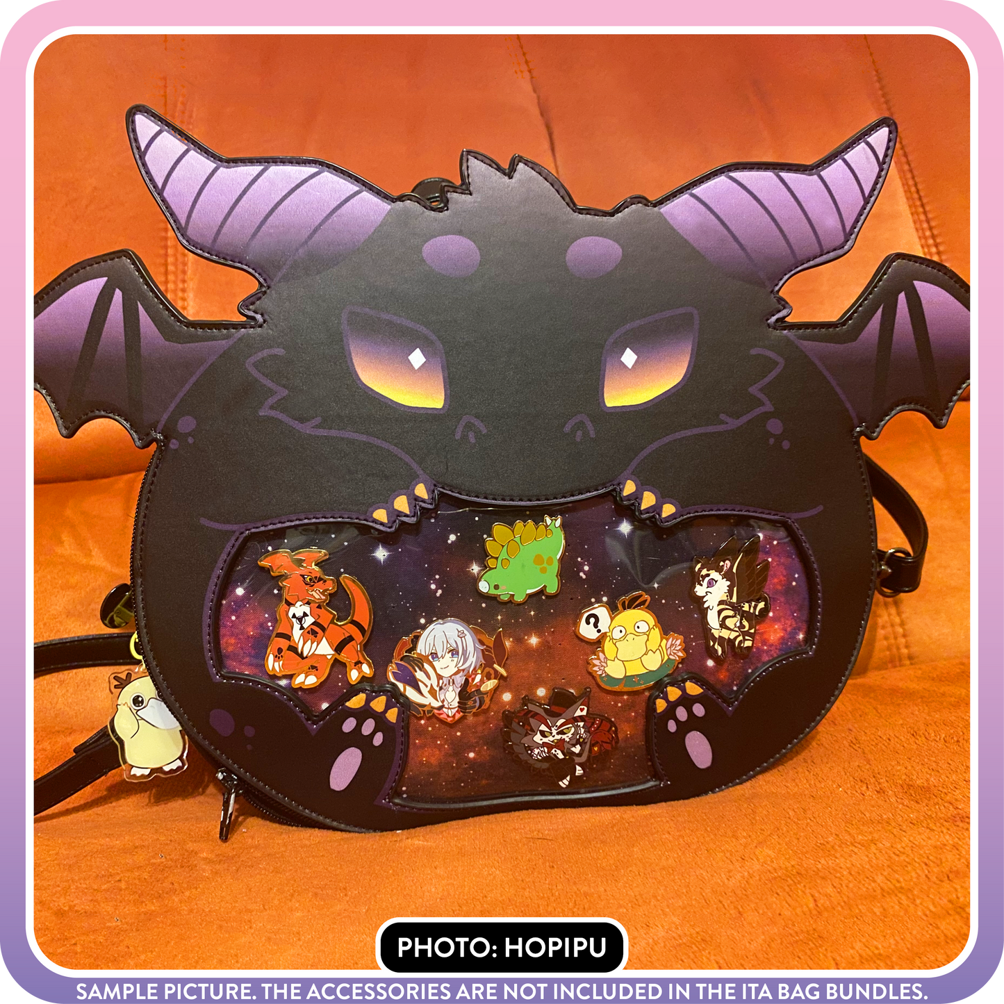 Kawaii Kompanions Ita Bag Bundle Black Dragon