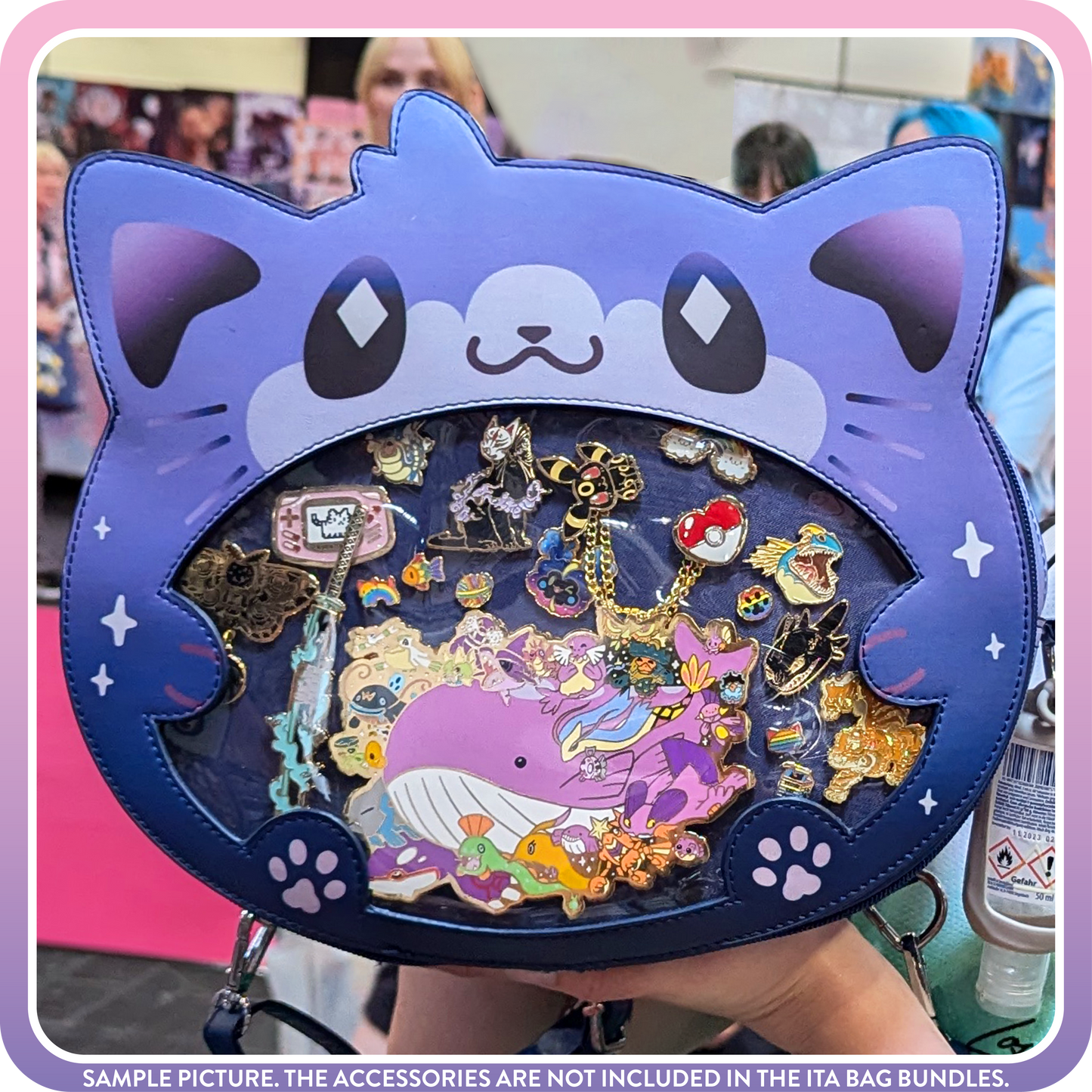 Kawaii Kompanions Ita Bag Bundle Blurple (Blue/Purple) Cat