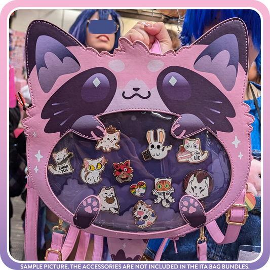 Kawaii Kompanions Ita Bag Bundle Pink Raccoon