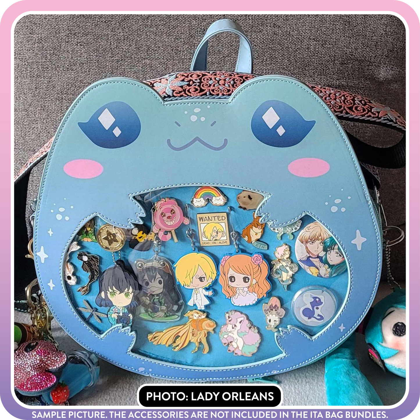 Kawaii Kompanions Ita Bag Bundle Teal Frog