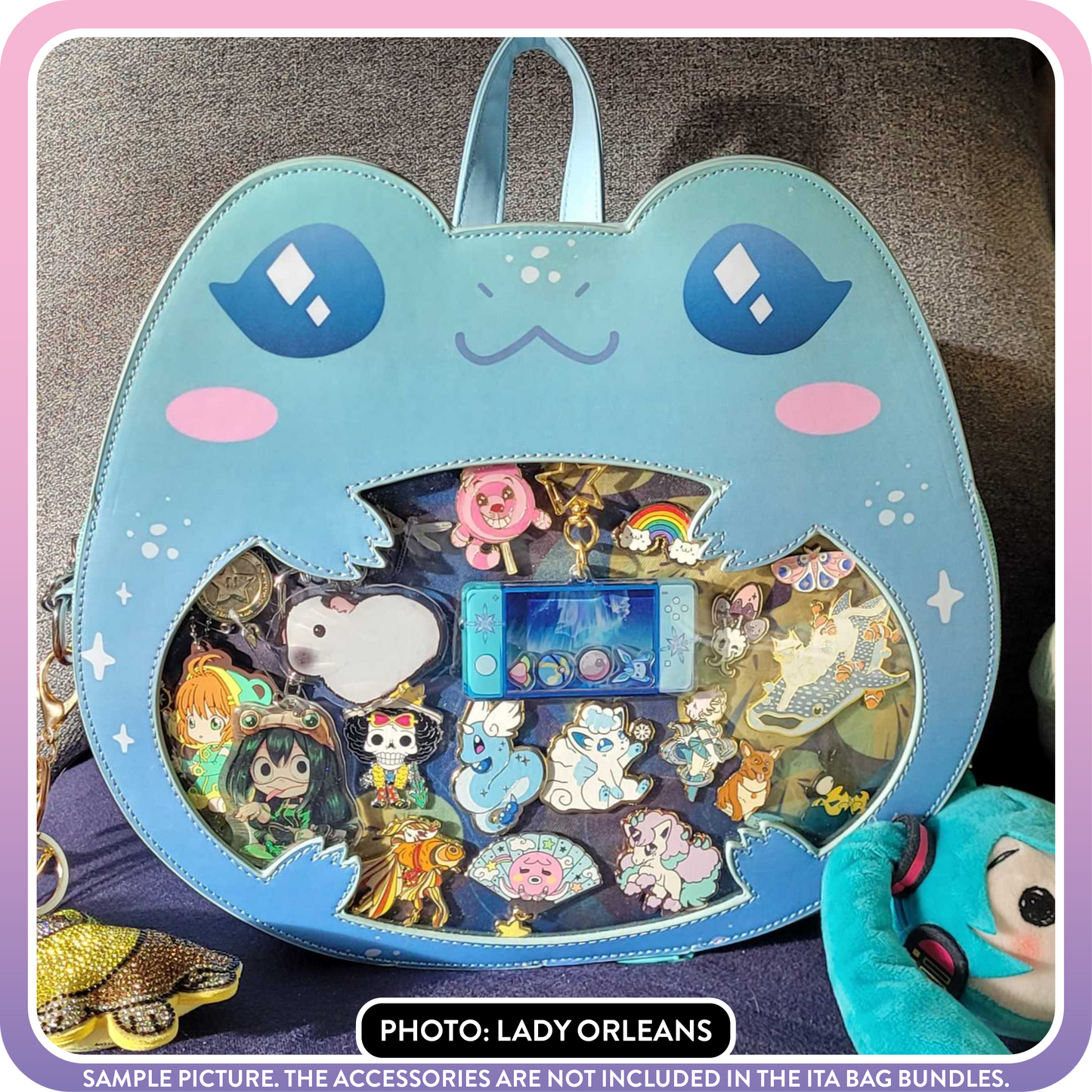 Kawaii Kompanions Ita Bag Bundle Teal Frog