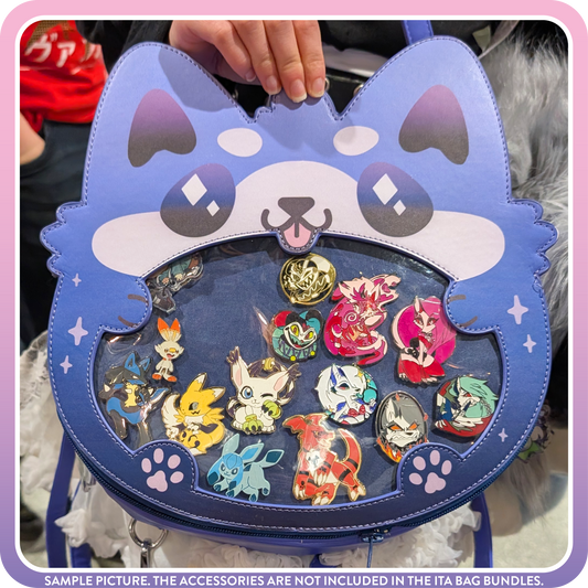 Kawaii Kompanions Ita Bag Bundle Blurple (Blue/Purple) Shiba // Corgi Dog Bag