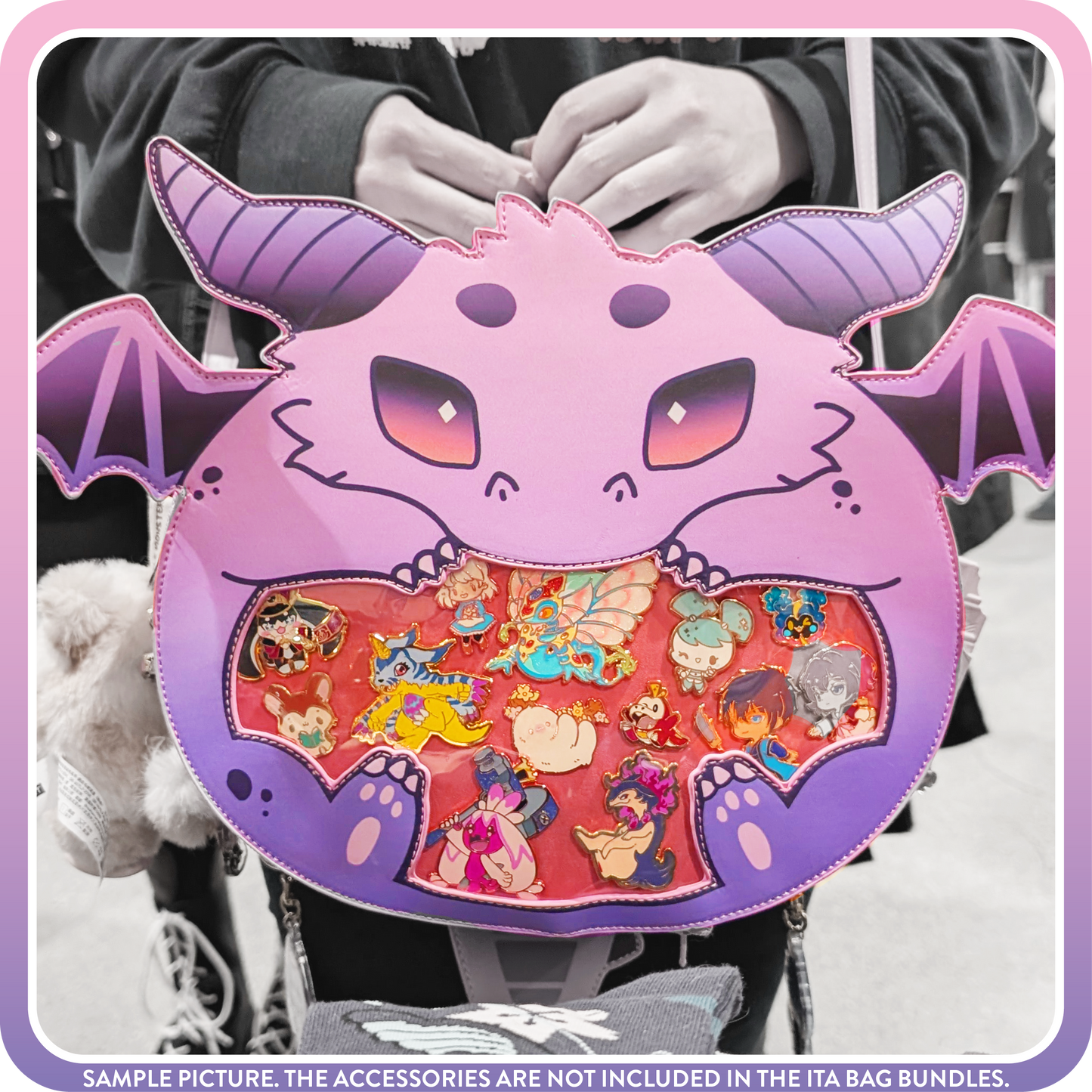 Kawaii Kompanions Ita Bag Bundle Pink Dragon