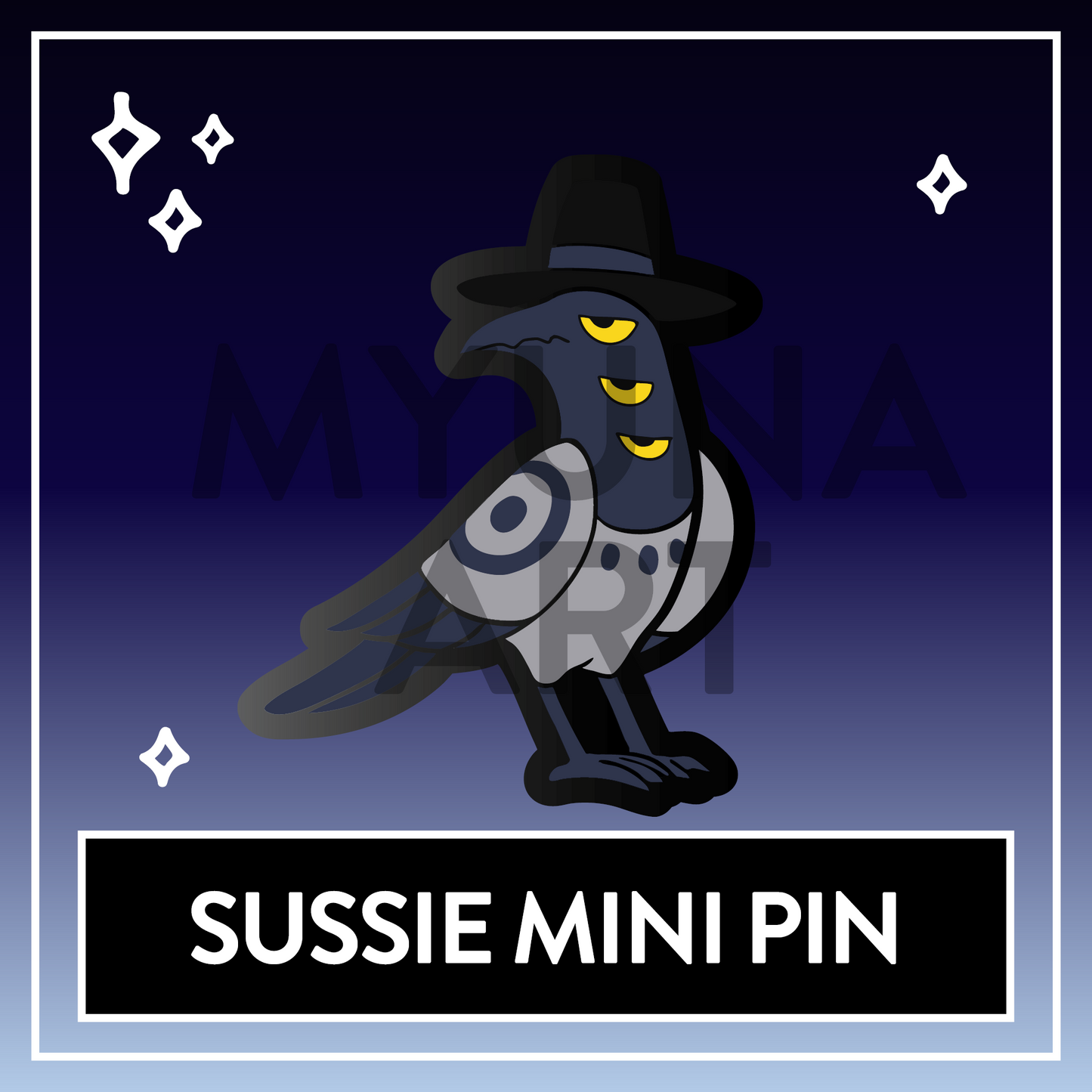 Sussie Bird Mini Pin - KPop Animal Demon Pins