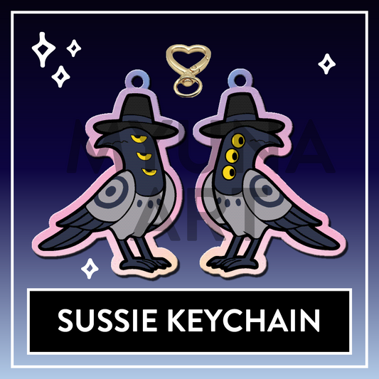Sussie Bird Rainbow double-sided Acrylic Keychain - KPop Animal Demon Charms