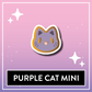 Purple Cat Mini Pin - Kawaii Kompanions Hard Enamel Pin