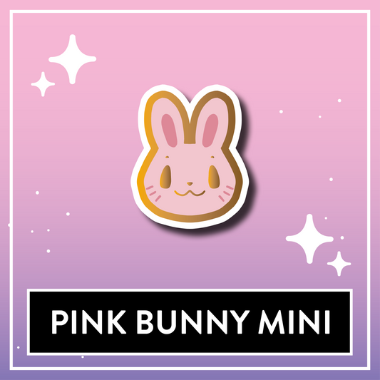 Pink Bunny Mini Pin - Kawaii Kompanions Hard Enamel Pin