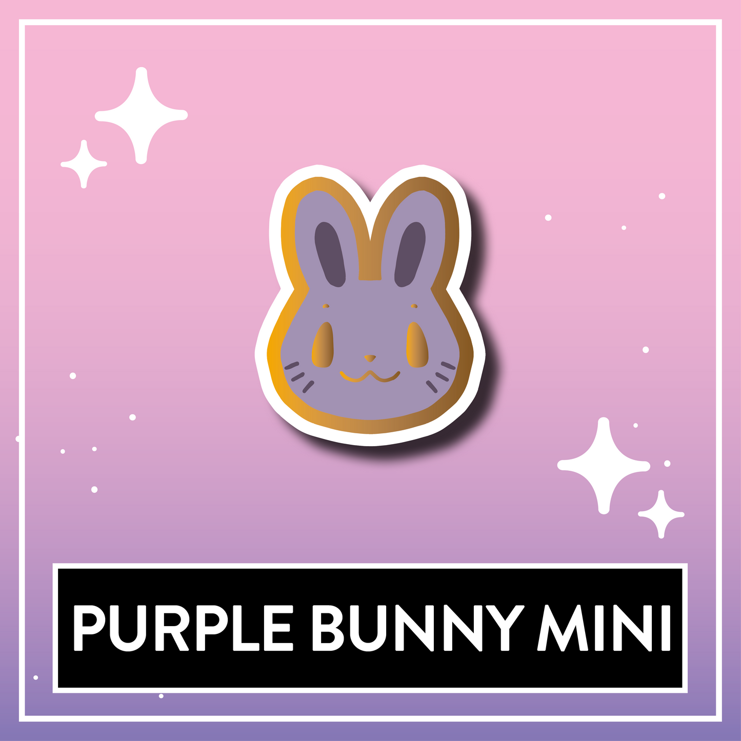 Purple Bunny Mini Pin - Kawaii Kompanions Hard Enamel Pin