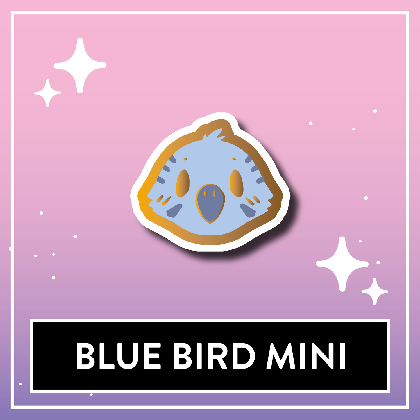 Blue Bird Mini Pin - Kawaii Kompanions Hard Enamel Pin