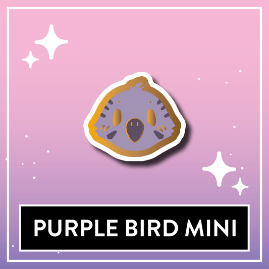 Purple Bird Mini Pin - Kawaii Kompanions Hard Enamel Pin