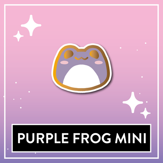 Purple Frog Mini Pin - Kawaii Kompanions Hard Enamel Pin
