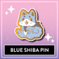 Blue Shiba Pin - Kawaii Kompanions Hard Enamel Pin