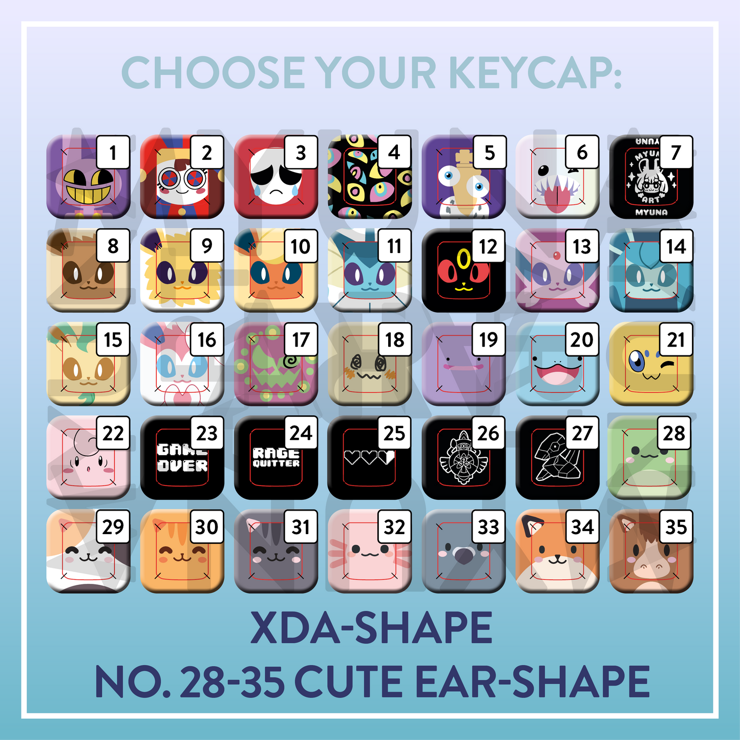 PREORDER Mechanical Fidget Clickers - Cute Keycaps & Clicker Bundles with and without LED Lights