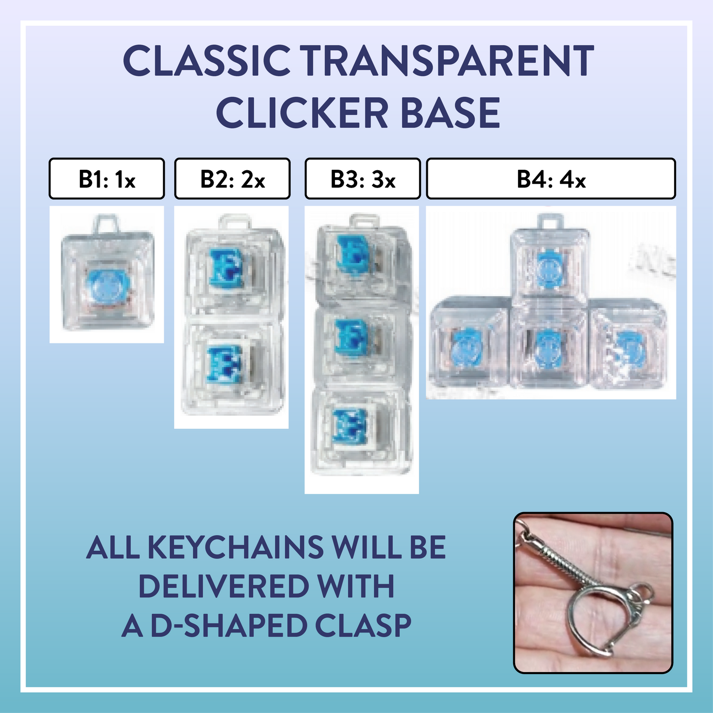 PREORDER Mechanical Fidget Clickers - Cute Keycaps & Clicker Bundles with and without LED Lights