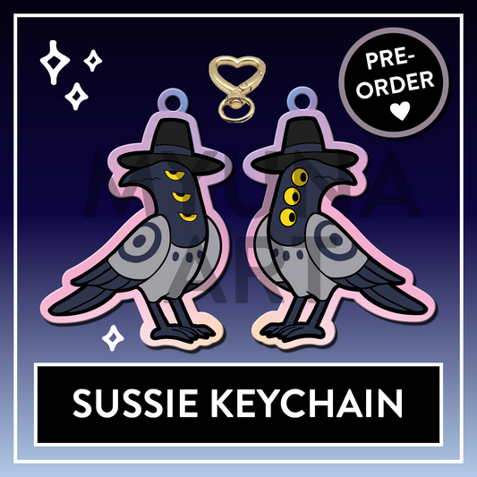 PREORDER Sussie Bird Rainbow double-sided Acrylic Keychain - KPop Animal Demon Charms