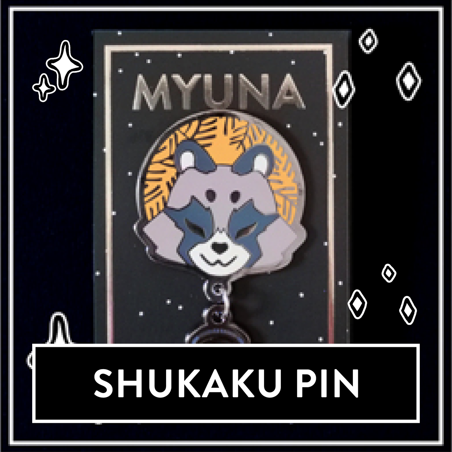 Shukaku / Raccoon Dog Pin - Japanese Yōkai Hard Enamel Pendant Pin