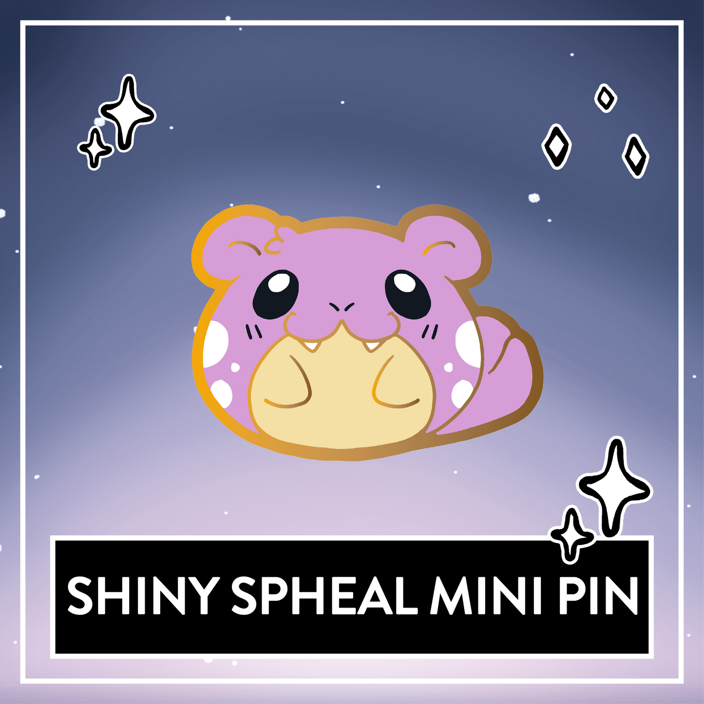Shiny Spheal Mini Pin