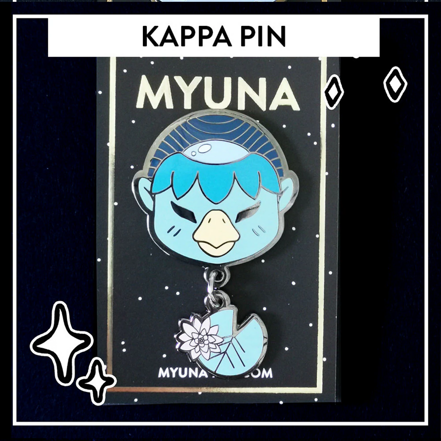 Kappa Pin - Japanese Yōkai Hard Enamel Pendant Pin