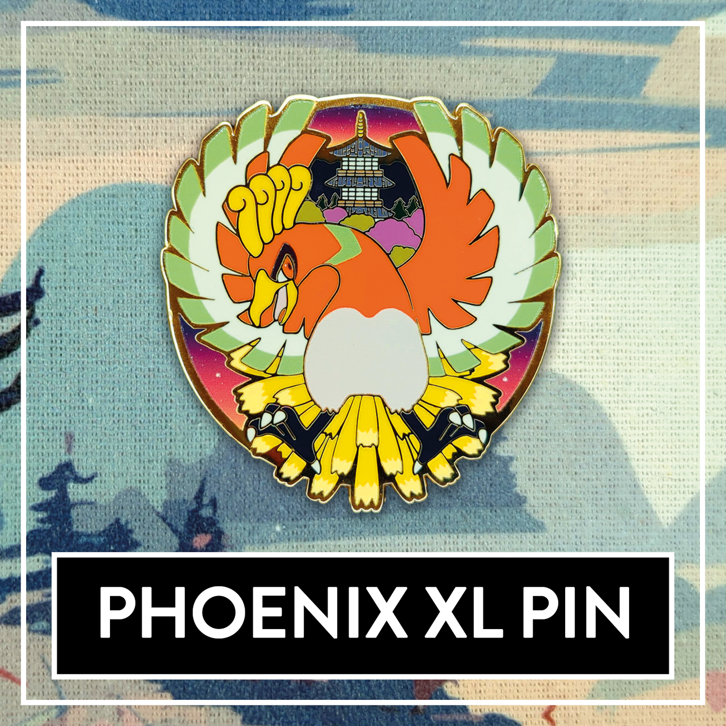 #0250 Phoenix XL Hard Enamel Pin