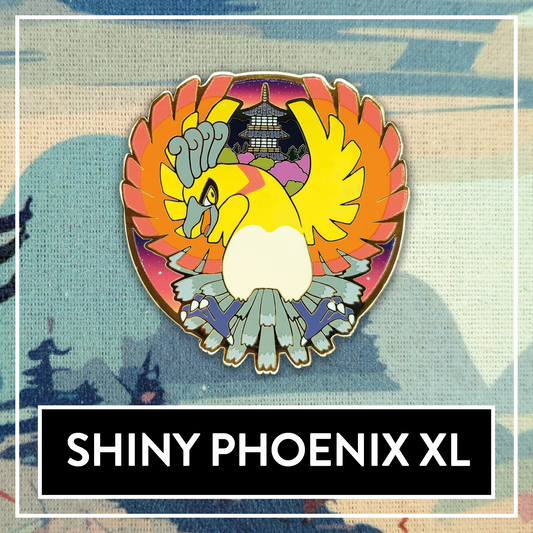 #0250 Shiny Phoenix XL Hard Enamel Pin