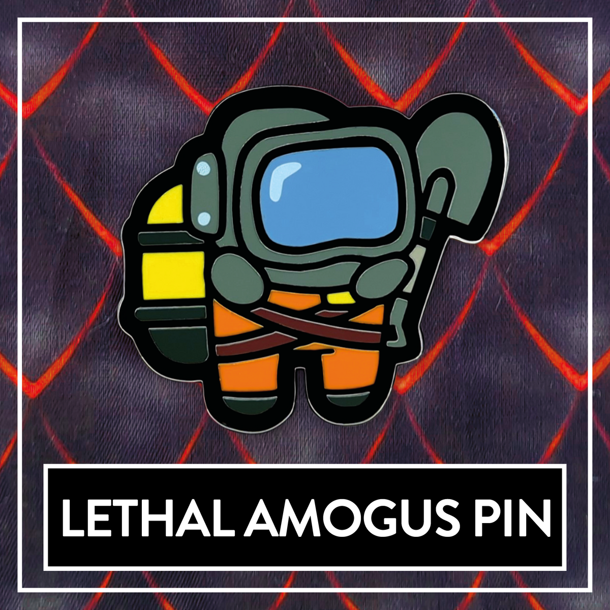 Lethal Amogus - Lethal Company x Among us Hard Enamel Pin
