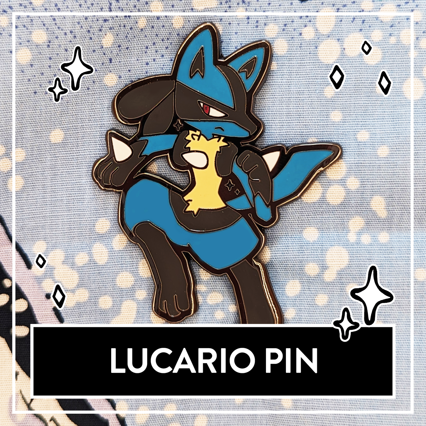 Lucario Hard Enamel Pin