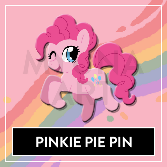 Pinkie Pony MLP printed soft enamel pin