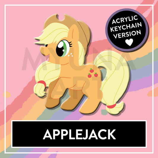 Apple Pony MLP double-sided Acrylic Keychain