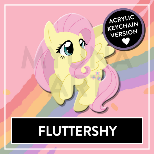 Shy Pony MLP double-sided Acrylic Keychain