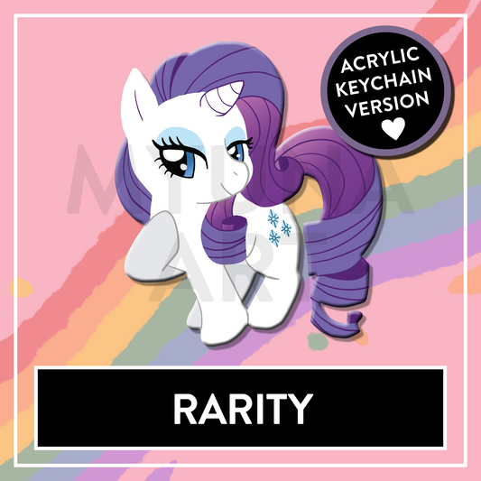 Diamond Pony MLP double-sided Acrylic Keychain